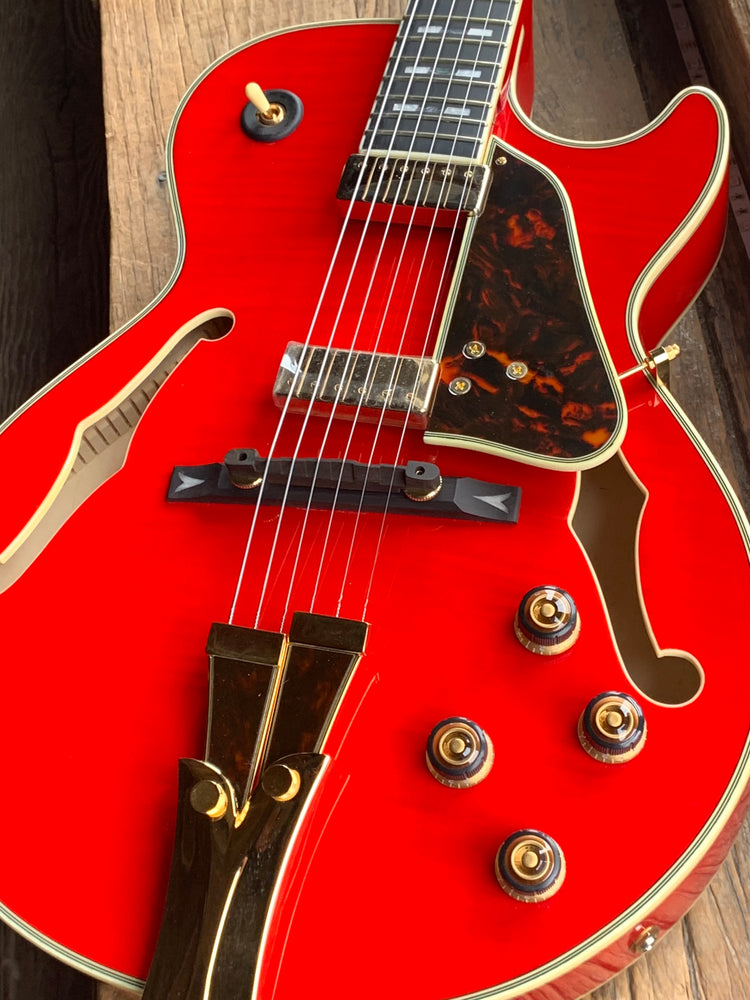 Ibanez GB10SEFM George Benson Signature Hollowbody Sapphire Red