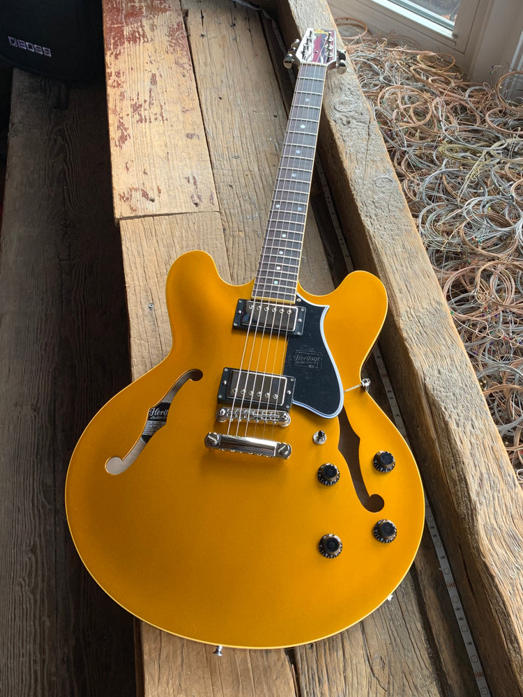 Heritage H535 Gold Top Metallic Semi-Hollow