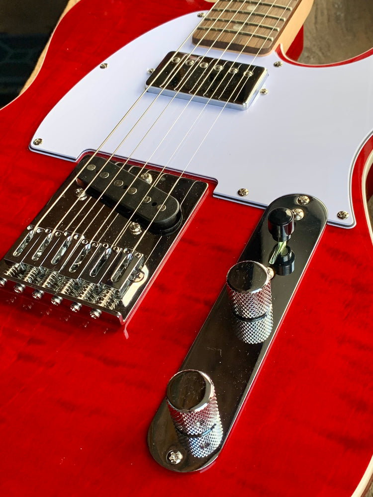 Squier Affinity Series FMT Telecaster Crimson Red Transparent