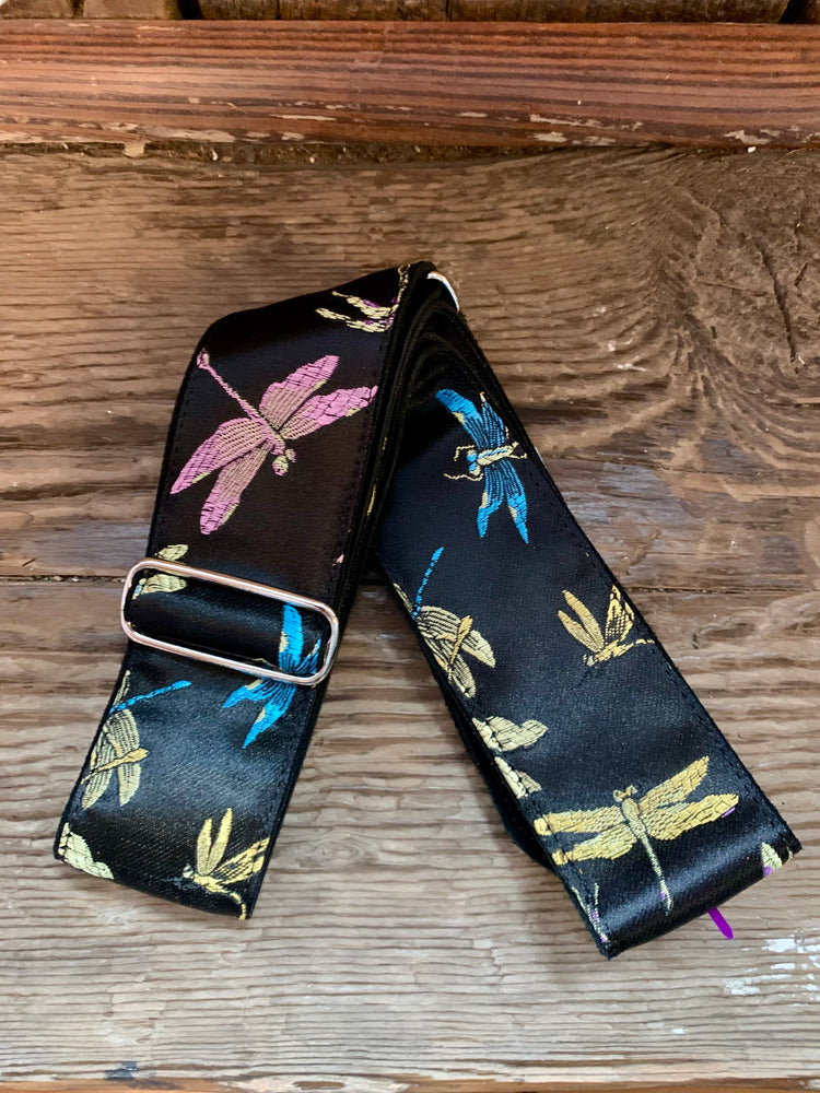 Jaykco Strap Dragonflies on Black