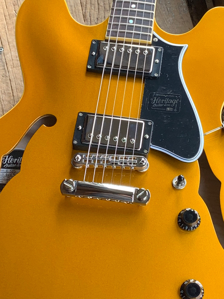 Heritage H535 Gold Top Metallic Semi-Hollow