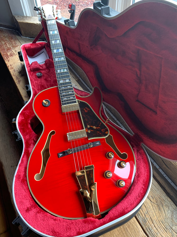 Ibanez GB10SEFM George Benson Signature Hollowbody Sapphire Red