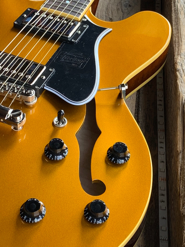 Heritage H535 Gold Top Metallic Semi-Hollow