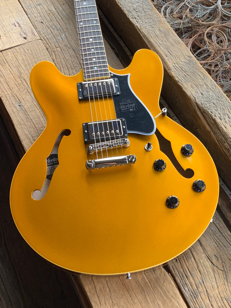 Heritage H535 Gold Top Metallic Semi-Hollow