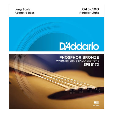 D'Addario EPBB170 Acoustic  Phosphor Bronze Bass Strings .045 - 100