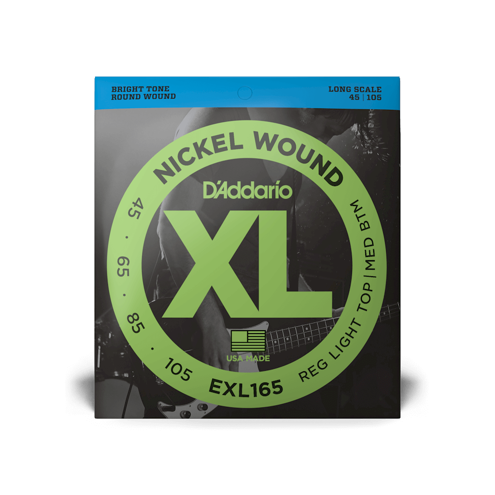 D'Addario EXL165 BASS Nickel Round Wound Strings 045-105