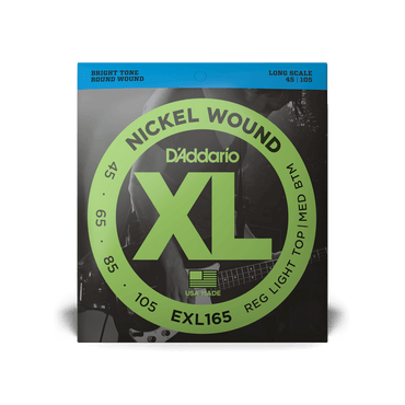 D'Addario EXL165 BASS Nickel Round Wound Strings 045-105