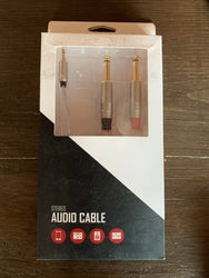 LEEM Audio Cable Stereo to Dual Phono