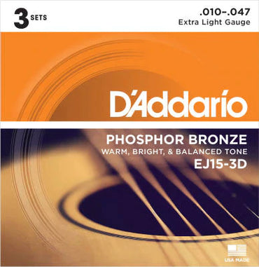 D'addario ej32 folk nylon guitar strings with ball end black