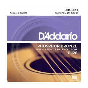 EJ26-daddario-phosphor-bronze-acoustic-guitar-strings-customlight-theacousticroom-hamilton