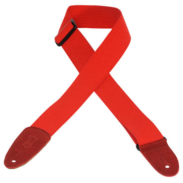 Levy's Strap MC8 Cotton 2" with Suede Ends RED