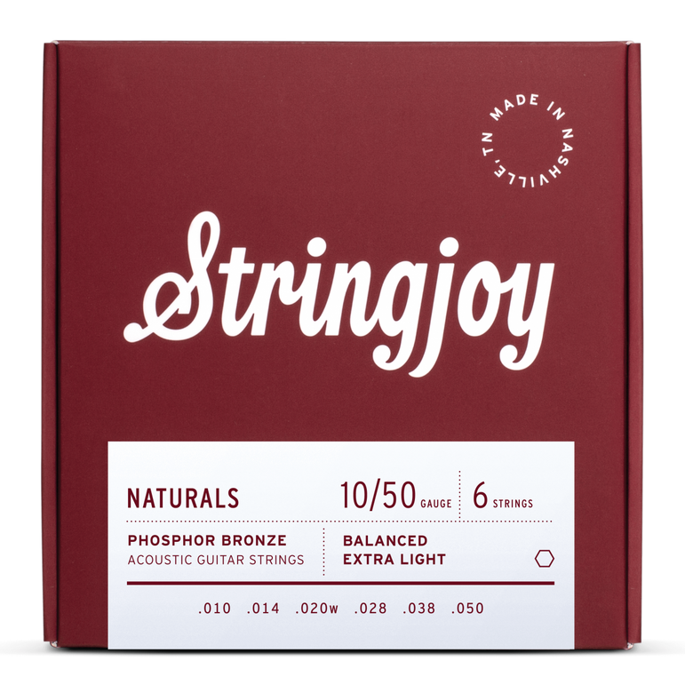 Stringjoy Acoustic Natural Bronze Extra Light 10-50 Strings