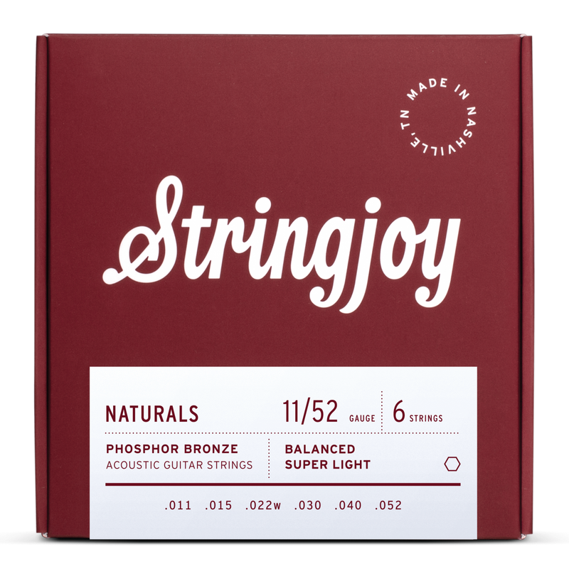 Stringjoy - natural bronze light acoustic strings sj-nb1152