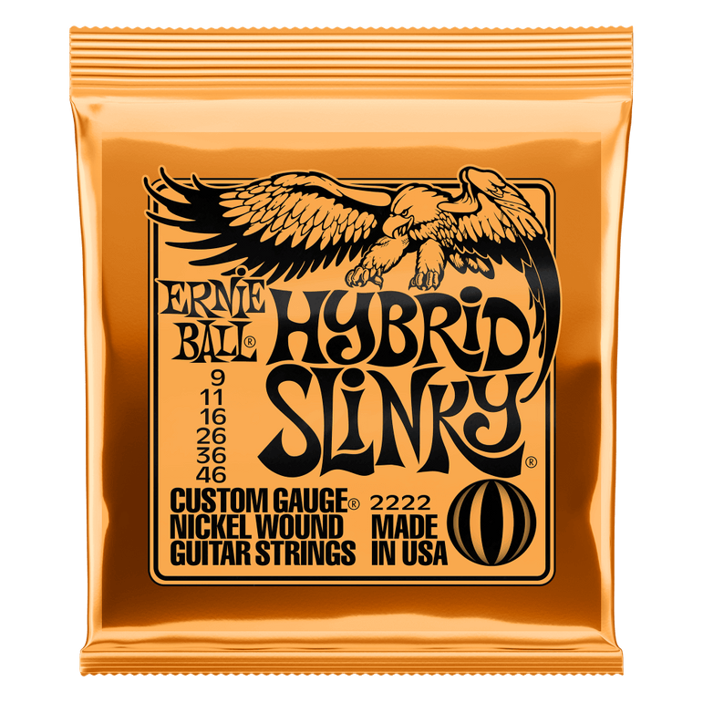 Ernie Ball Nickel Wound Electric Guitar Strings HYRID Slinky 9-46