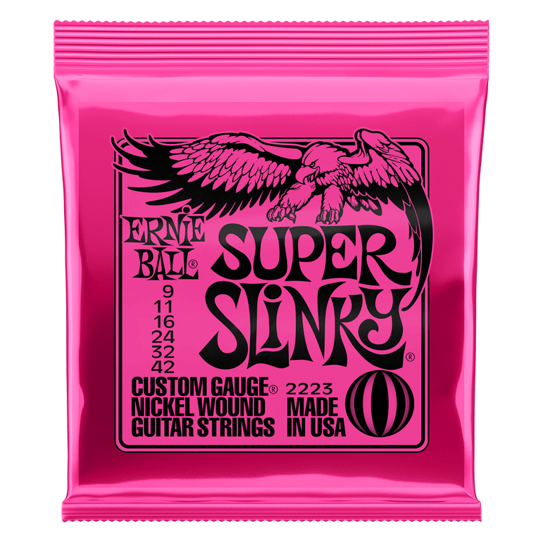 Ernie Ball Nickel Wound Electric Guitar Strings SUPER Slinky 9-42