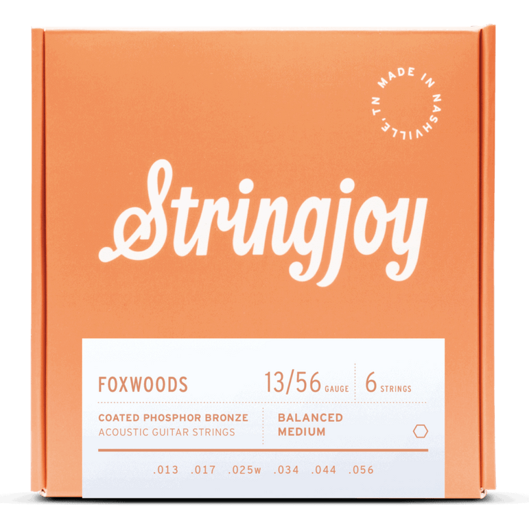 Stringjoy Acoustic Foxwoods Coated Medium 13-56 Strings