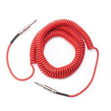 Planet Waves CDG30 Coiled Instrument 30' Cable Red